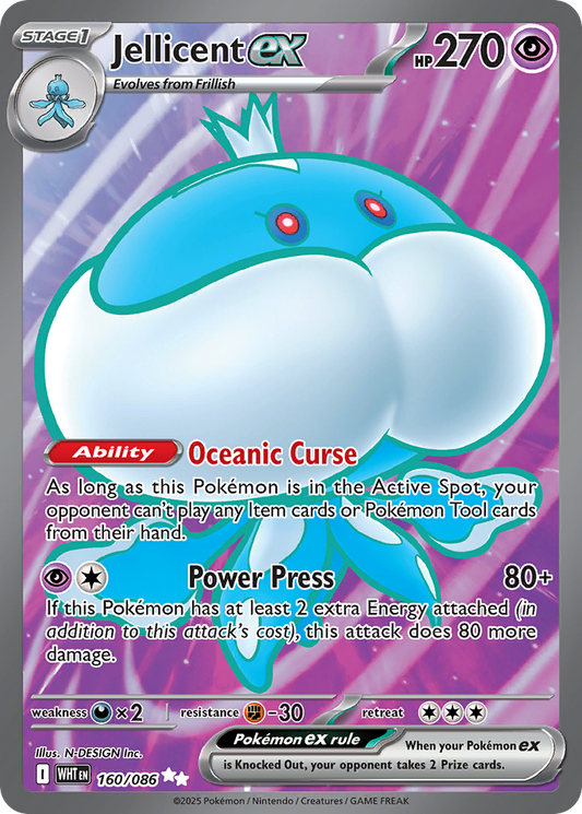 [ENG][NM] Karta Pokemon Jellicent ex 160/086 - White Flare