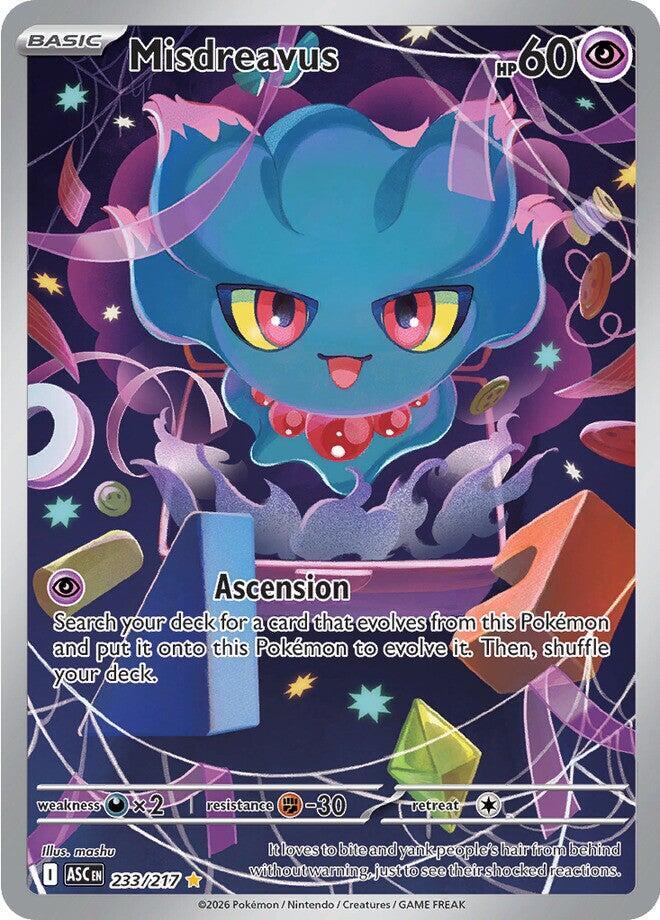 [ENG][NM] Karta Pokemon Misdreavus 233/217 - Ascended Heroes