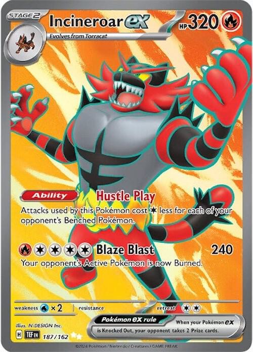 [ENG][NM] Karta Pokemon Incineroar ex 187/162 - Temporal Forces