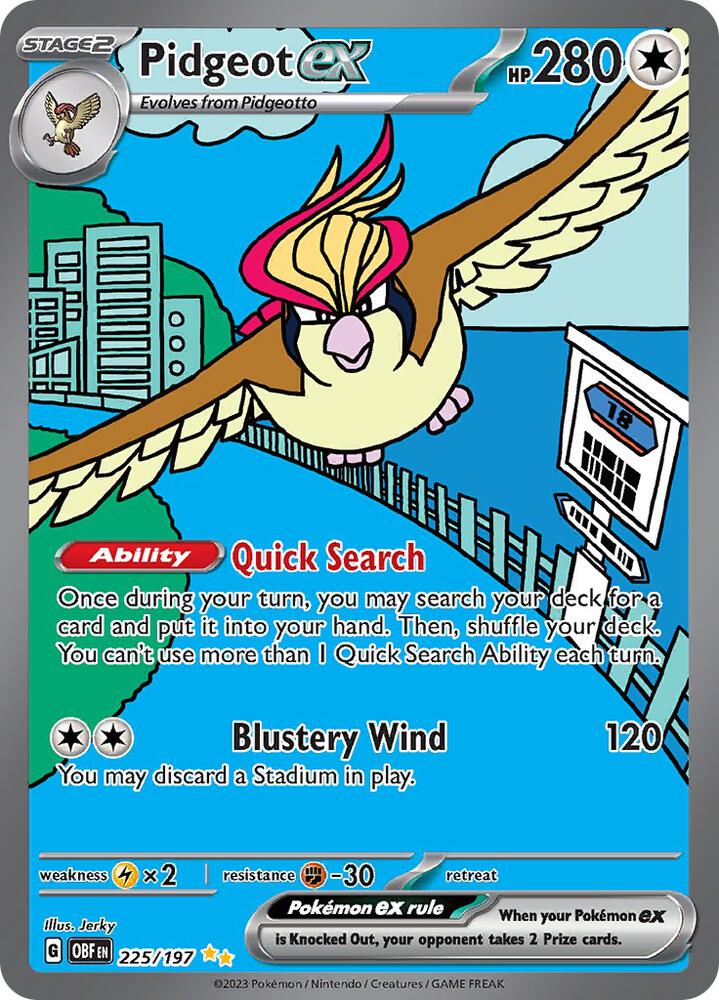 [ENG][NM] Karta Pokemon Pidgeot ex 225/197 - Obsidian Flames