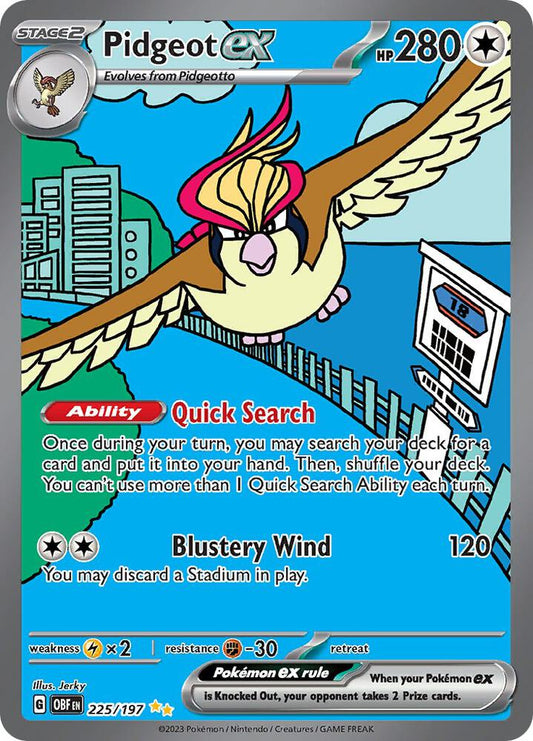 [ENG][NM] Karta Pokemon Pidgeot ex 225/197 - Obsidian Flames