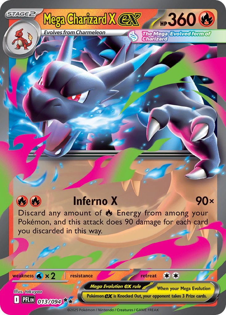 [ENG][NM] Karta Pokemon Mega Charizard X ex 013/094 - Phantasmal Flames