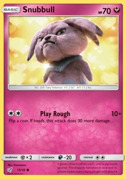 [ENG][NM] Karta Pokemon Snubbull 15 - Detective Pikachu [Holo]