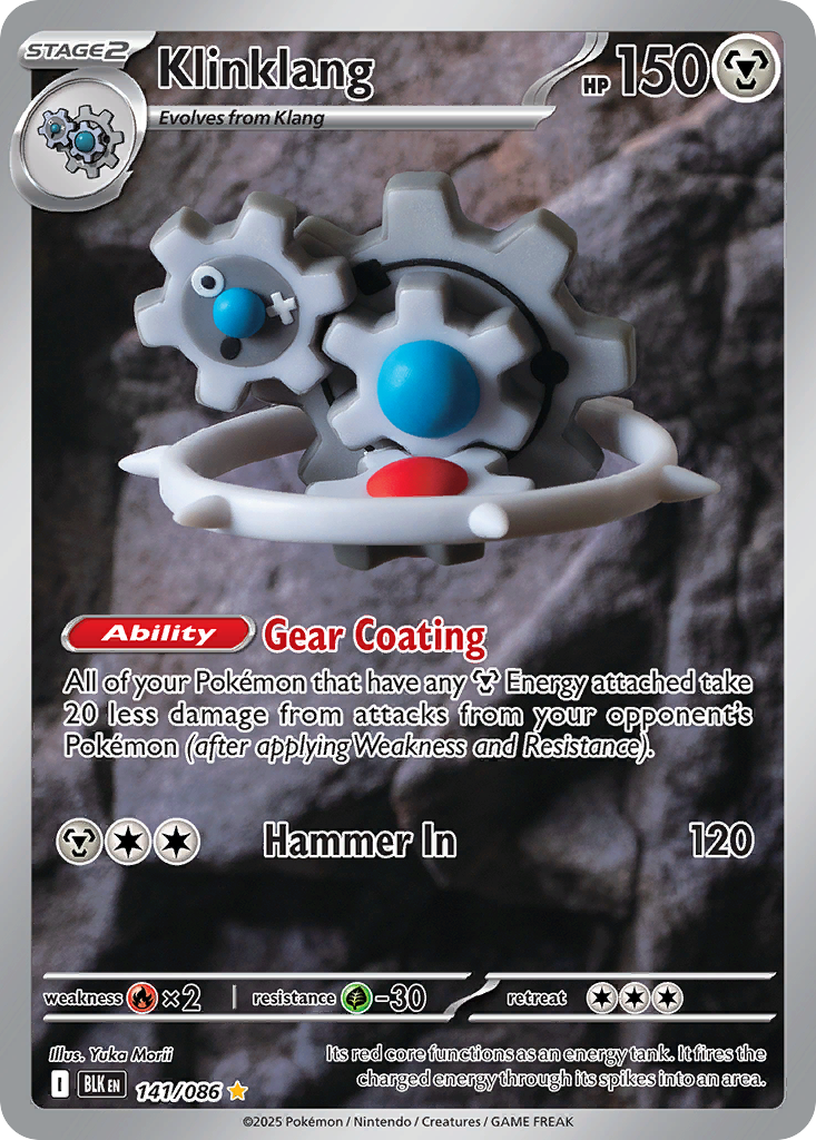 [ENG][NM] Karta Pokemon Klinklang 141/086 - Black Bolt