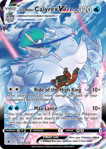 [ENG][NM] Karta Pokemon Ice Rider Calyrex VMAX tg29 - Astral Radiance