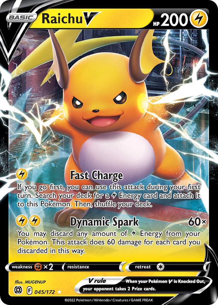 [ENG][NM] Karta Pokemon Raichu V 045/172 - Brilliant Stars