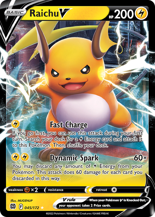 [ENG][NM] Karta Pokemon Raichu V 045/172 - Brilliant Stars