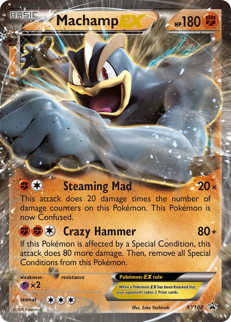 [ENG][NM] Karta Pokemon Machamp EX XY108 - XY Black Star Promos
