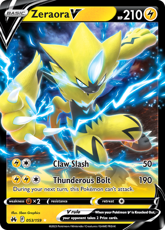 [ENG][NM] Karta Pokemon Zeraora V 053/159 - Crown Zenith