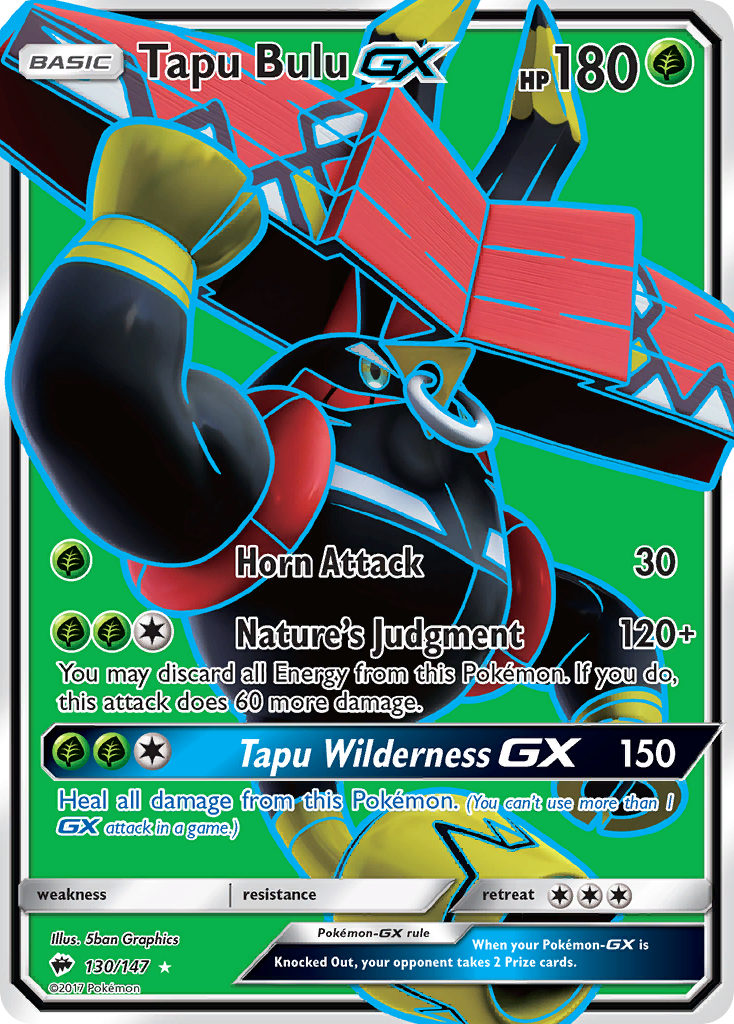 [ENG][NM] Karta Pokemon Tapu Bulu GX 130 - Burning Shadows