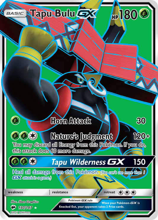 [ENG][NM] Karta Pokemon Tapu Bulu GX 130 - Burning Shadows