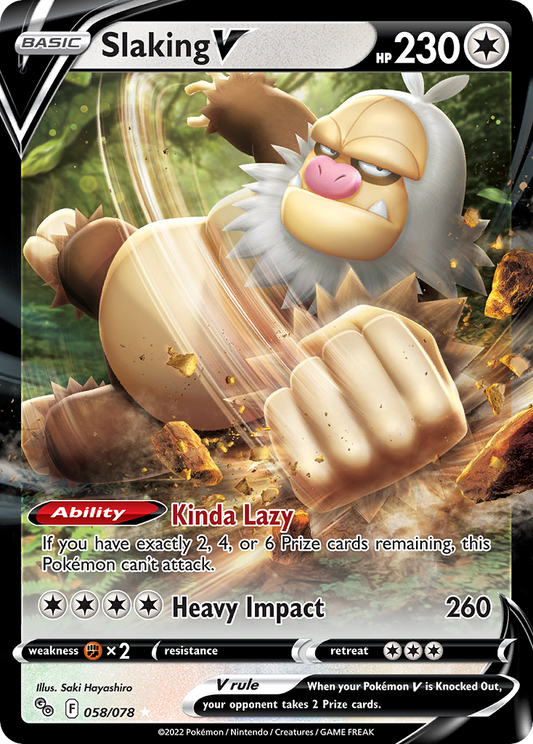 [ENG][NM] Karta Pokemon Slaking V 058/078 - Pokemon GO