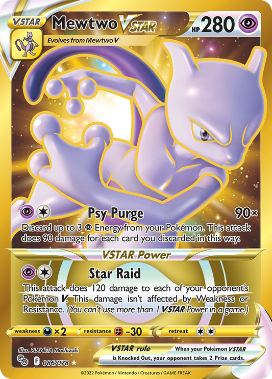 [ENG][NM] Karta Pokemon Mewtwo VSTAR 086/078 - Pokemon GO