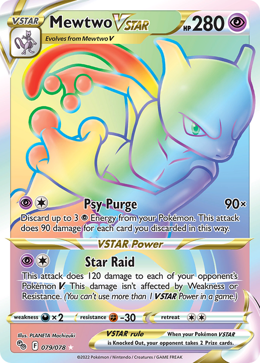[ENG][NM] Karta Pokemon Mewtwo VSTAR 079/078 - Pokemon GO