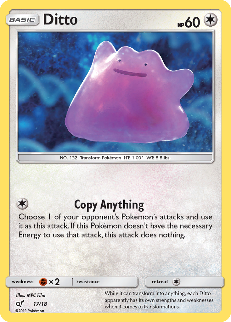 [ENG][NM] Karta Pokemon Ditto 17 - Detective Pikachu [Holo]