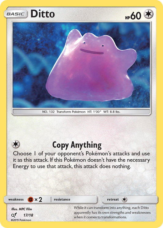 [ENG][NM] Karta Pokemon Ditto 17 - Detective Pikachu [Holo]