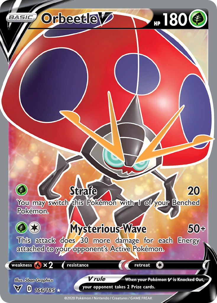 [ENG][NM] Karta Pokemon Orbeetle V 166/185 - Vivid Voltage