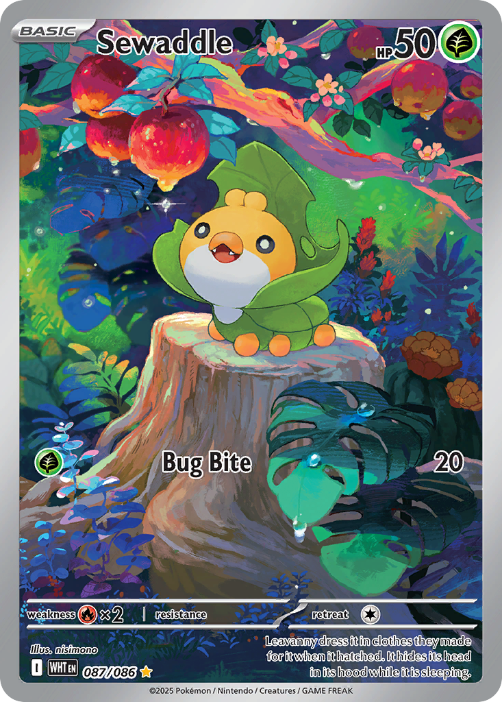 [ENG][NM] Karta Pokemon Sewaddle 087/086 - White Flare