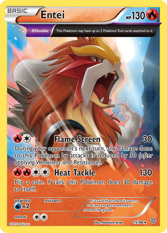 [ENG][NM] Karta Pokemon Entei 15 - Ancient Origins