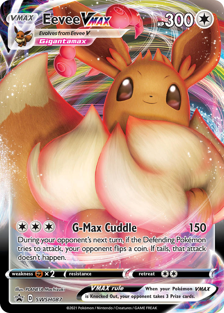 [ENG][NM] Karta Pokemon Eevee VMAX 87 - SWSH04: Vivid Voltage
