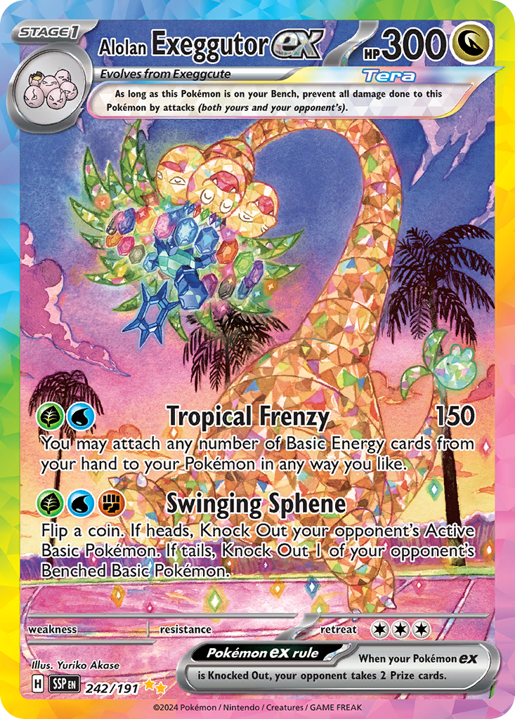 [ENG][NM] Karta Pokemon Alolan Exeggutor ex 242/191 - Surging Sparks