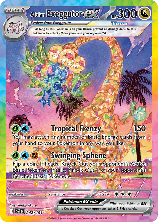 [ENG][NM] Karta Pokemon Alolan Exeggutor ex 242/191 - Surging Sparks