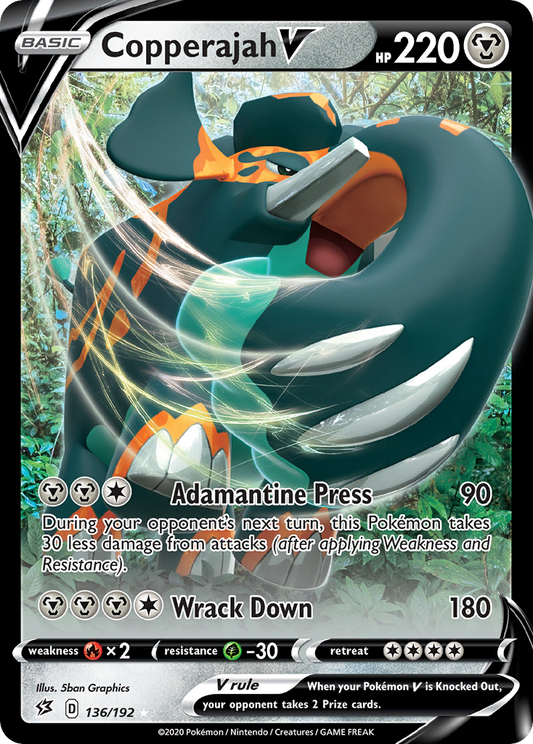 [ENG][NM] Karta Pokemon Copperajah V 136 - Rebel Clash