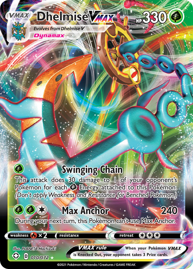 [ENG][NM] Karta Pokemon Dhelmise VMAX 010/072 - Shining Fates