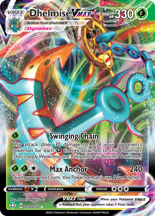 [ENG][NM] Karta Pokemon Dhelmise VMAX 010/072 - Shining Fates
