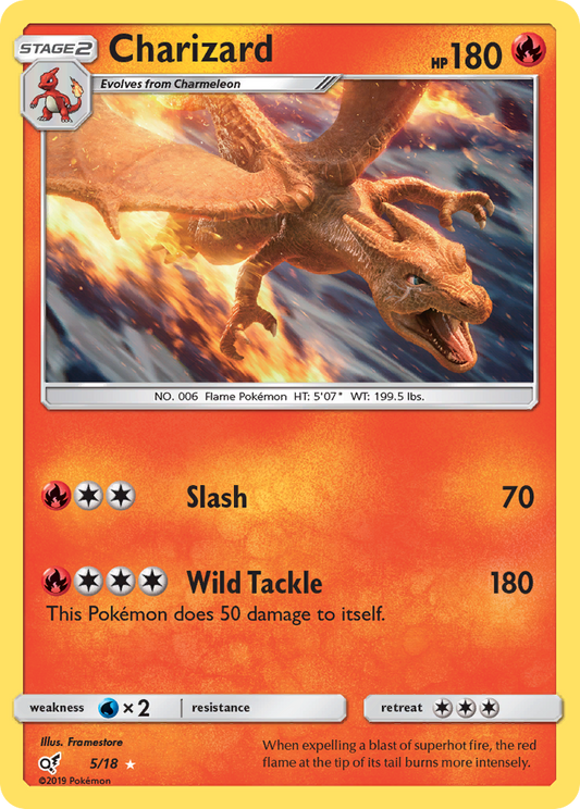 [ENG][NM] Karta Pokemon Charizard 5 - Detective Pikachu [Holo]