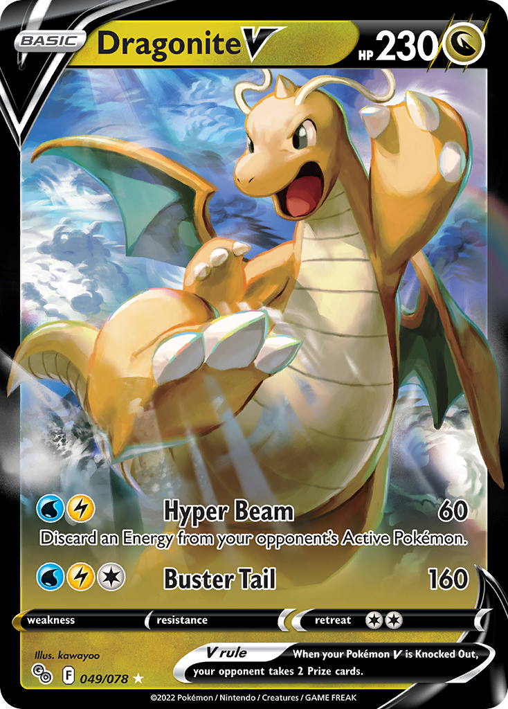 [ENG][NM] Karta Pokemon Dragonite V 049/078 - Pokemon GO