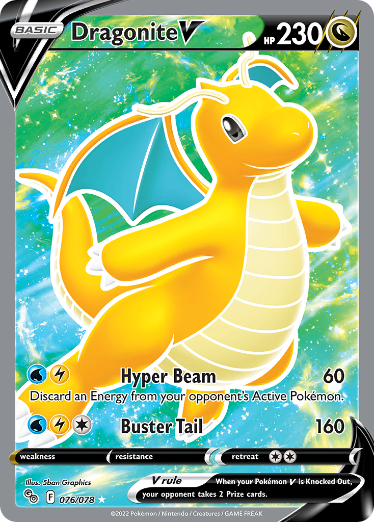 [ENG][NM] Karta Pokemon Dragonite V 076/078 - Pokemon GO