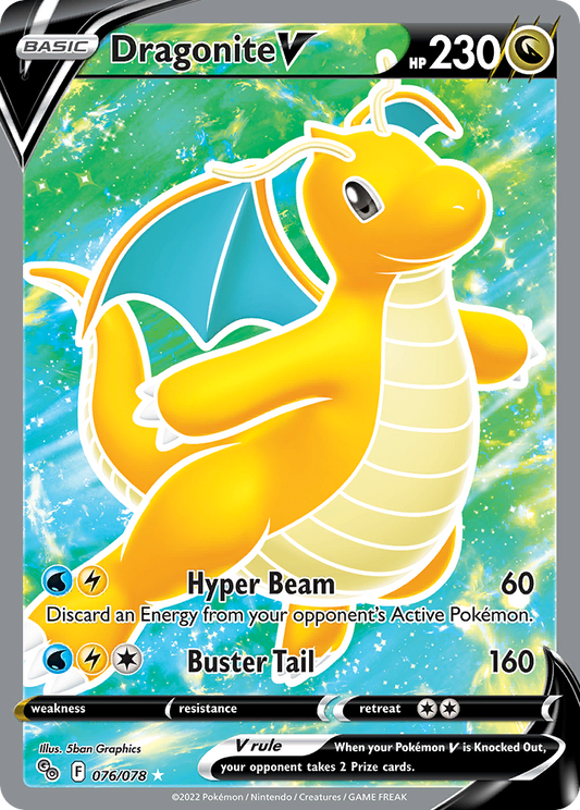 [ENG][NM] Karta Pokemon Dragonite V 076/078 - Pokemon GO