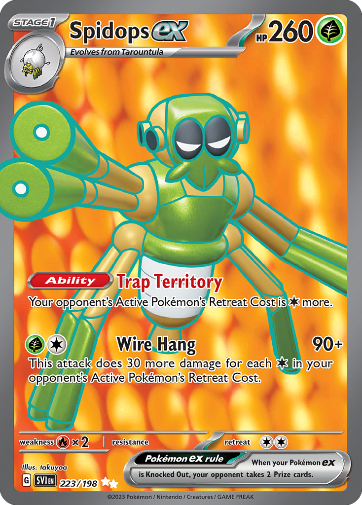 [ENG][NM] Karta Pokemon Spidops ex 223/198 - Scarlet & Violet Base Set