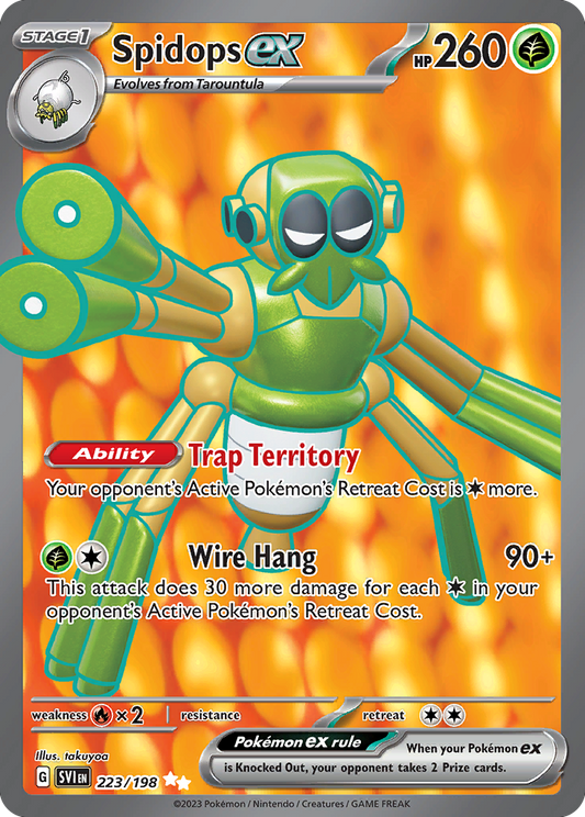 [ENG][NM] Karta Pokemon Spidops ex 223/198 - Scarlet & Violet Base Set