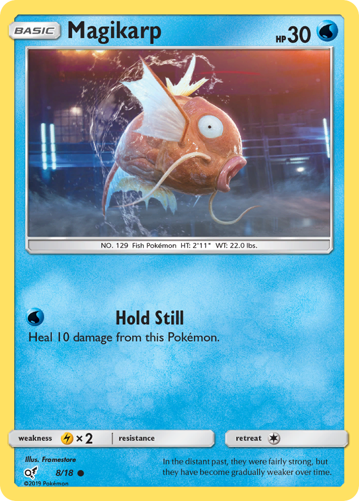 [ENG][NM] Karta Pokemon Magikarp 8 - Detective Pikachu [Holo]