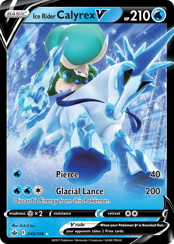 [ENG][NM] Karta Pokemon Ice Rider Calyrex V 045/198 - Chilling Reign