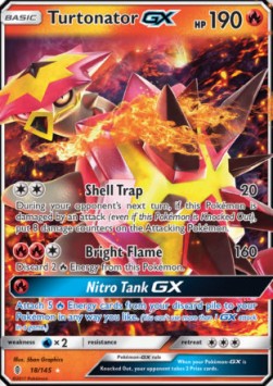 [ENG][NM] Karta Pokemon Turtonator GX 18 - Guardians Rising