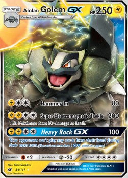 [ENG][NM] Karta Pokemon Alolan Golem GX 34 - Crimson Invasion