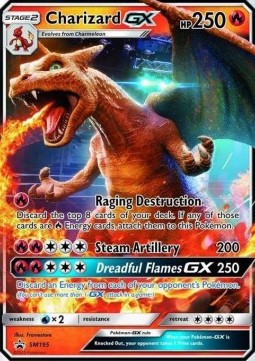 [ENG][NMM] Karta Pokemon Charizard GX 195 - SM Black Star Promos
