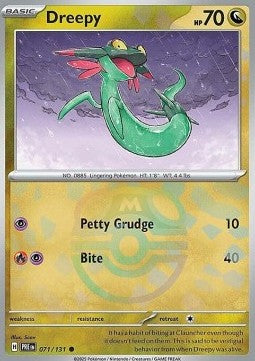 [ENG][NM] Karta Pokemon Dreepy 071/131 - Prismatic Evolutions [Masterball Reverse]