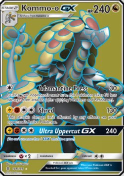 [ENG][NM] Karta Pokemon Kommo-o GX 141 - Guardians Rising