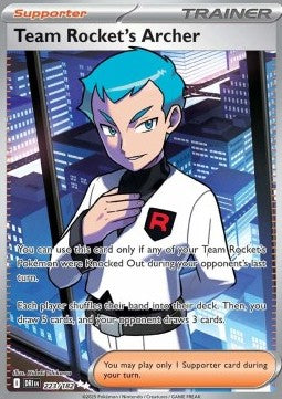 [ENG][NM] Karta Pokemon Team Rocket's Archer 223 - Destined Rivals