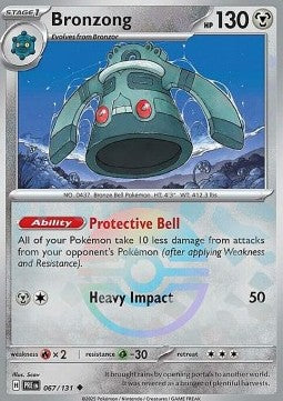 [ENG][NM] Karta Pokemon Bronzong 067/131 - Prismatic Evolutions [Pokeball Reverse]