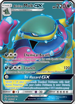 [ENG][NM] Karta Pokemon Alolan Muk GX 138 - Burning Shadows