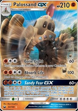 [ENG][NM] Karta Pokemon Palossand GX 082/168 - Celestial Storm
