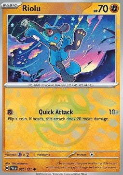 [ENG][NM] Karta Pokemon Riolu 050/131 - Prismatic Evolutions [Masterball Reverse]