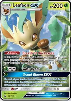 [ENG][NM] Karta Pokemon Leafeon GX 13 - Ultra Prism