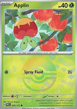 [ENG][NM] Karta Pokemon Applin 009/131 - Prismatic Evolutions [Pokeball Reverse]