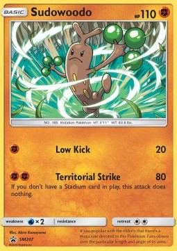 [ENG][NM] Karta Pokemon Sudowoodo SM207 - SM Black Star Promos
